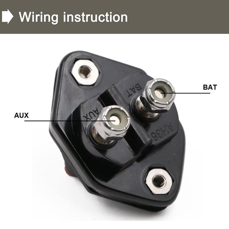 T Tocas 30 Amp Panel Mount Circuit Breaker with Manual Reset Button Switchable for Car Truck RV ATV Marine Trolling Motors Boat Audio System 32V - Image 3